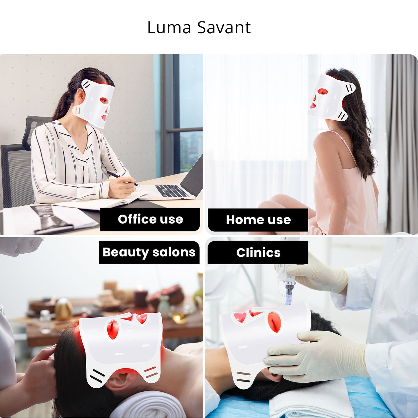 LumaVisage The Ultimate Quad Chip Red Light Therapy Mask